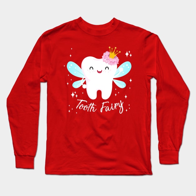 Girl Tooth Fairy Long Sleeve T-Shirt by Riczdodo